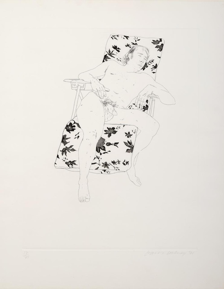 Mo Asleep by David Hockney