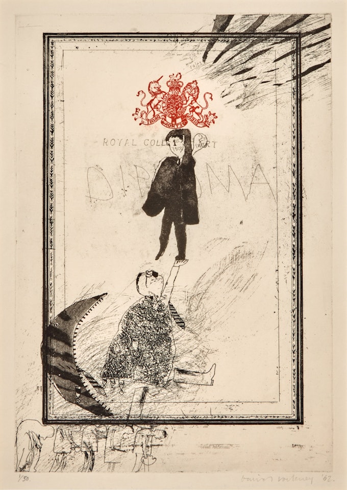 The Diploma (S.A.C., MCA Tokyo 12) by David Hockney