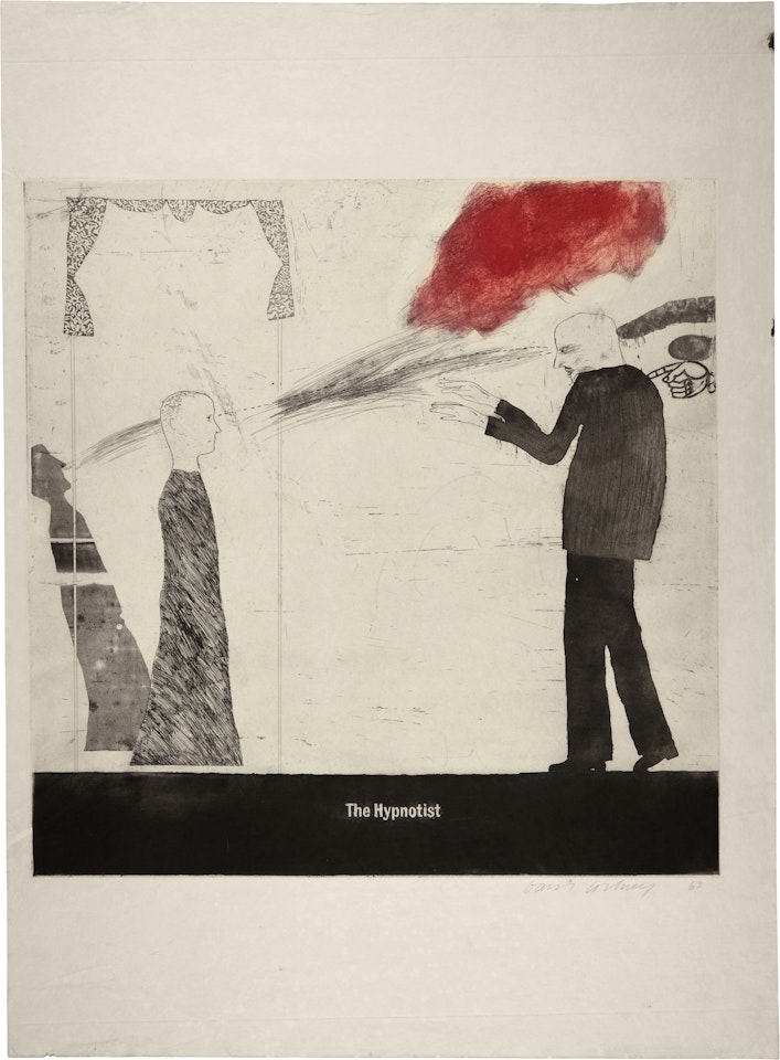 The Hypnotist (S.A.C. 16; MCA Tokyo 32) by David Hockney