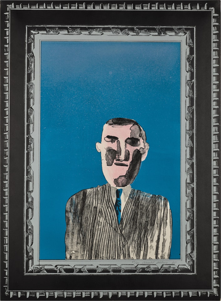 Picture of Portrait in a Silver Frame (from A Hollywood Collection) (S.A.C. 43; MCA Tokyo 43) by David Hockney