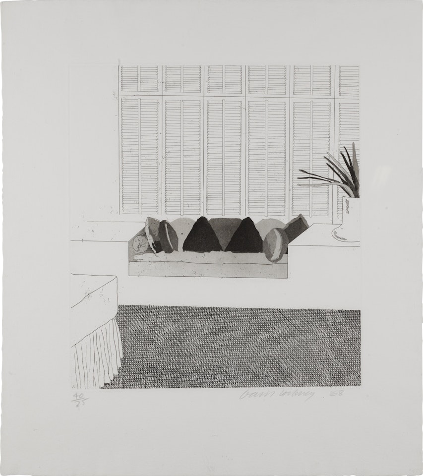 Cushions (S.A.C. 64) by David Hockney