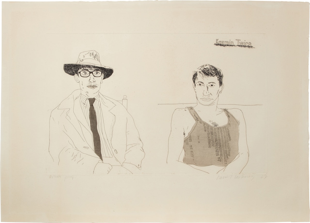 Kasmin Twice (S.A.C. 65; MCA Tokyo 63) by David Hockney