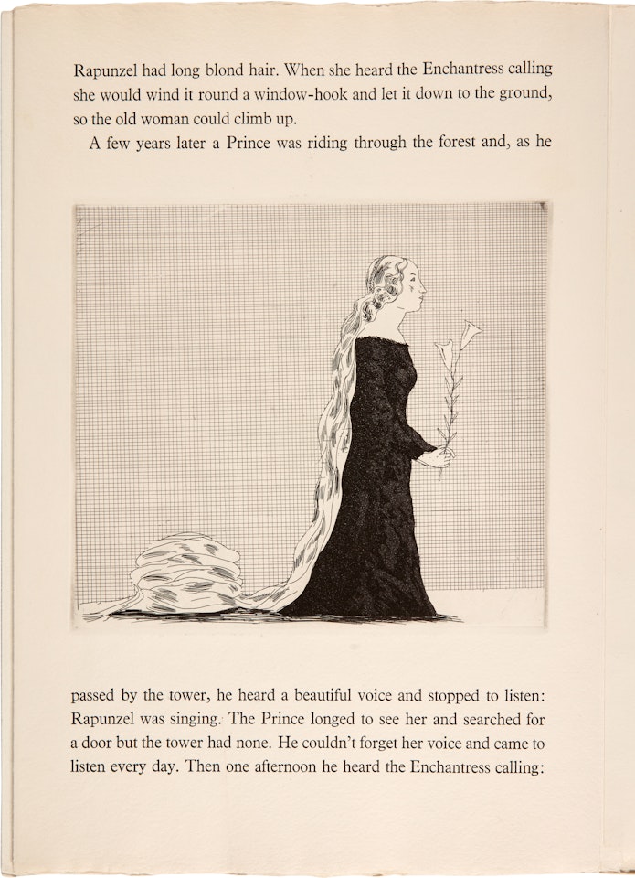 Rapunzel (for Illustrations for Six Fairy Tales from the Brothers Grimm) (S.A.C. 81; MCA Tokyo 78) by David Hockney