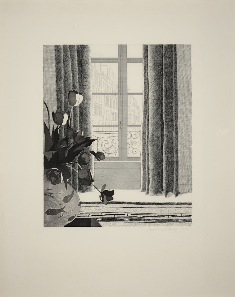 Rue de Seine (S.A.C. 121; MCA Tokyo 111) by David Hockney