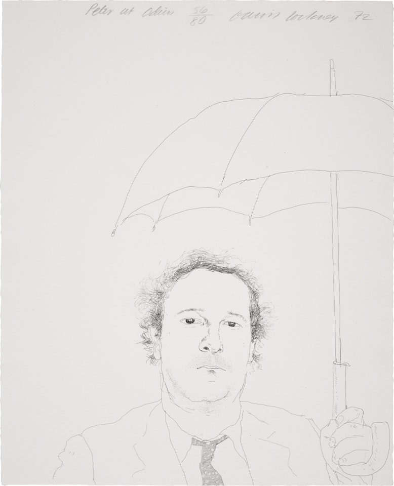 The Restaurateur (S.A.C. 128; MCA Tokyo 120) by David Hockney