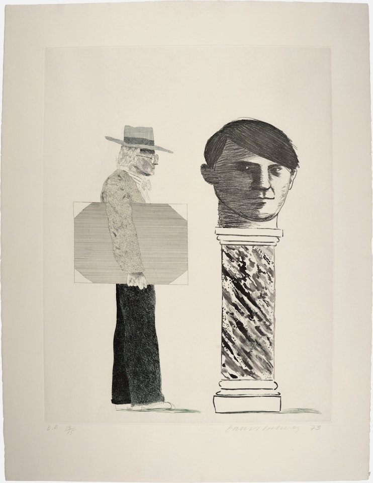The Student (from Homage to Picasso) (S.A.C. 153; MCA Tokyo 143) by David Hockney