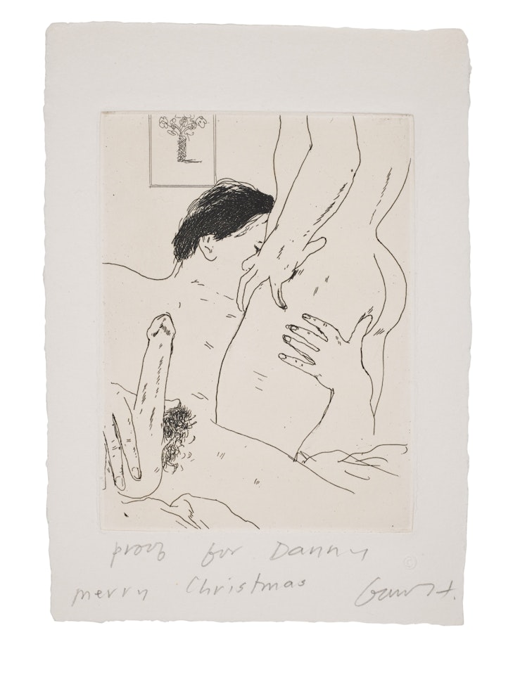 An Erotic Etching (S.A.C. 172) by David Hockney