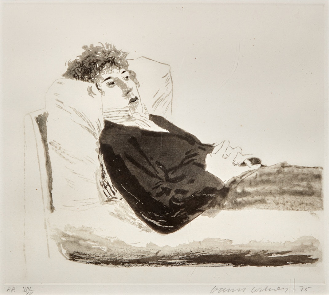 Reclining Figure (S.A.C. 174; MCA Tokyo 163) by David Hockney