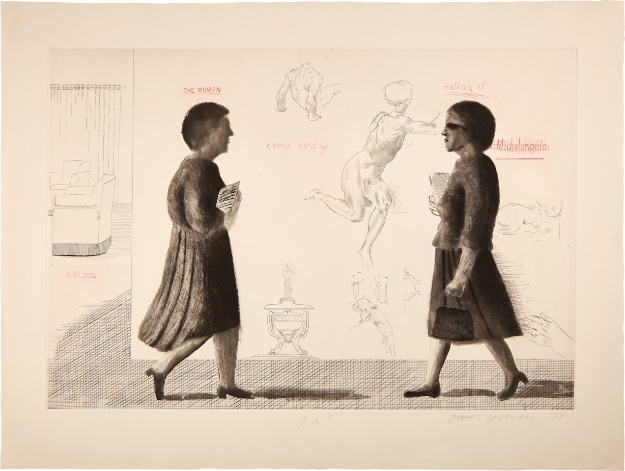 Homage to Michelangelo (from Homage to Michelangelo) (S.A.C. 173; MCA Tokyo 162) by David Hockney