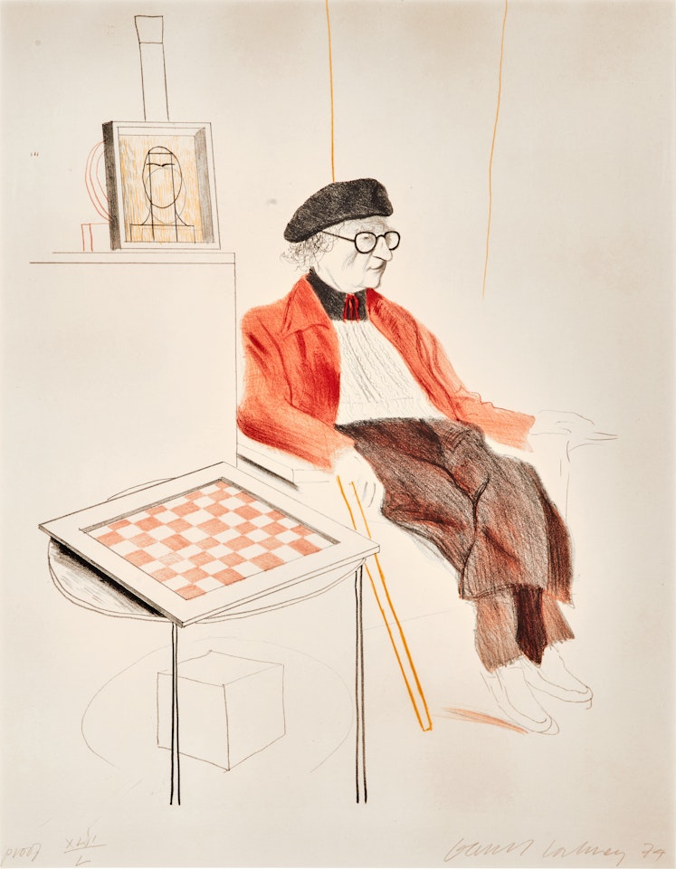 Man Ray (from Homage to Man Ray) (S.A.C. 171) by David Hockney
