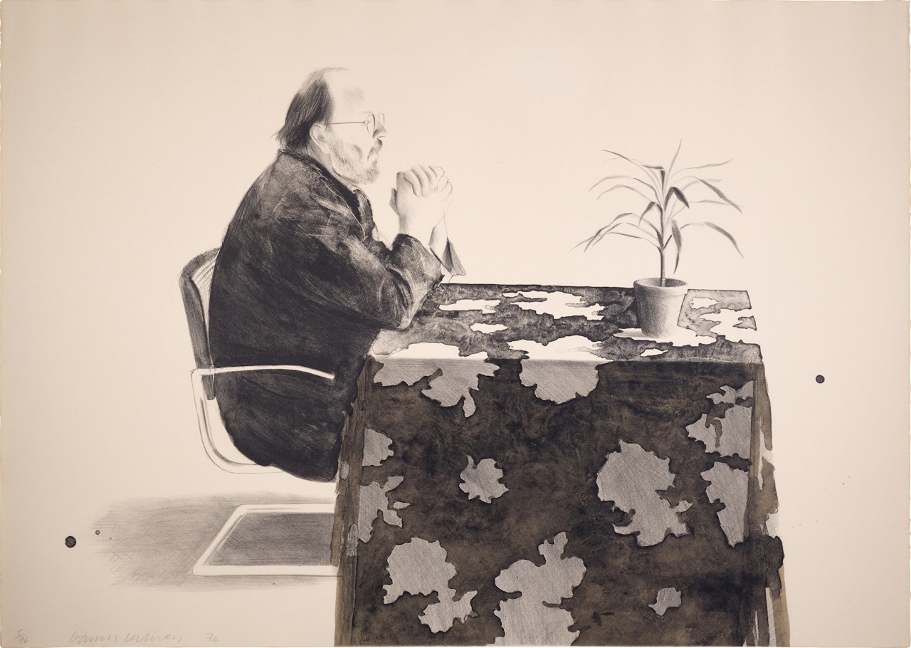 Henry at Table (from Friends) (S.A.C. 188; MCA Tokyo 176) by David Hockney