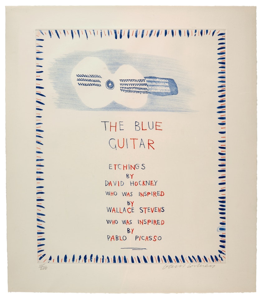 The Blue Guitar (S.A.C. 199-217; MCA Tokyo 178-197) by David Hockney