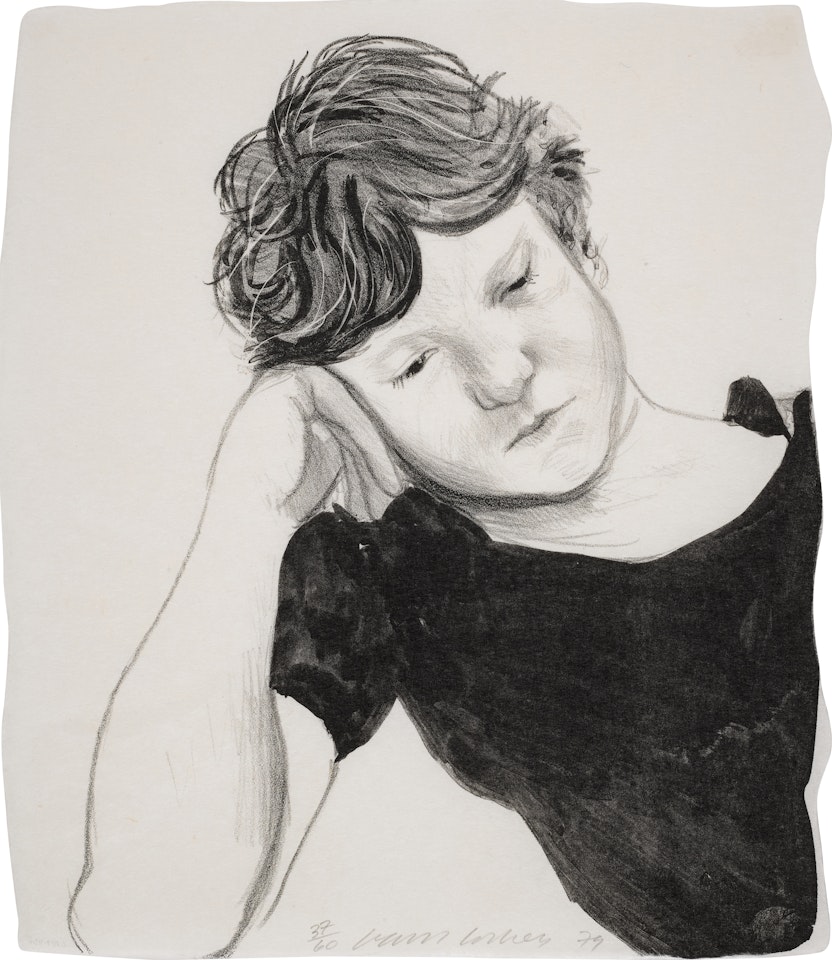 Byron on Hand by David Hockney