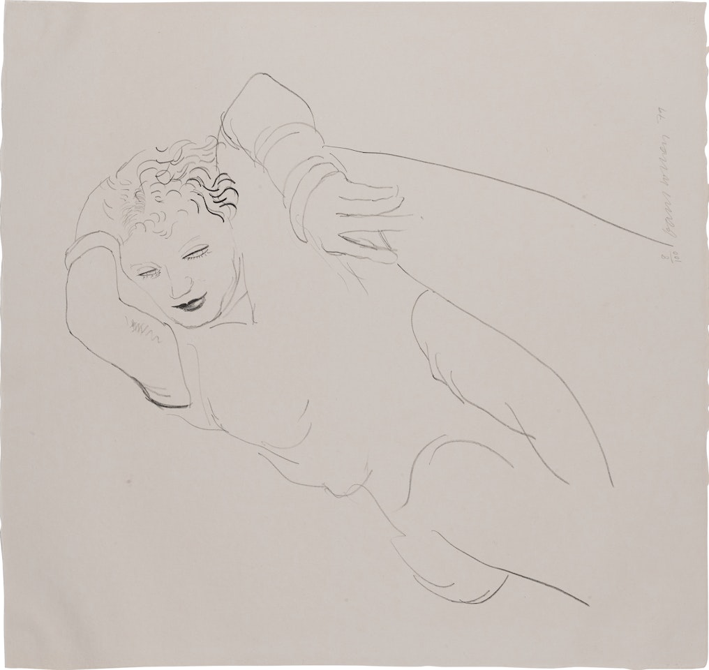 Celia Reclining (MCA Tokyo 225) by David Hockney