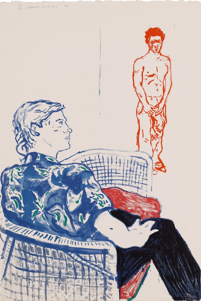 Joe with David Harte by David Hockney
