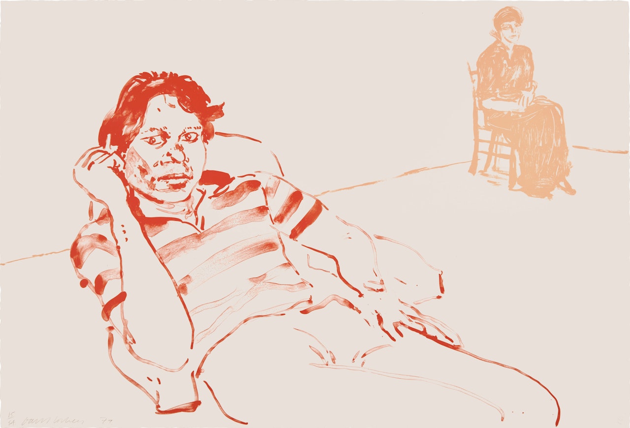 Johnny and Lindsay (MCA Tokyo 231) by David Hockney