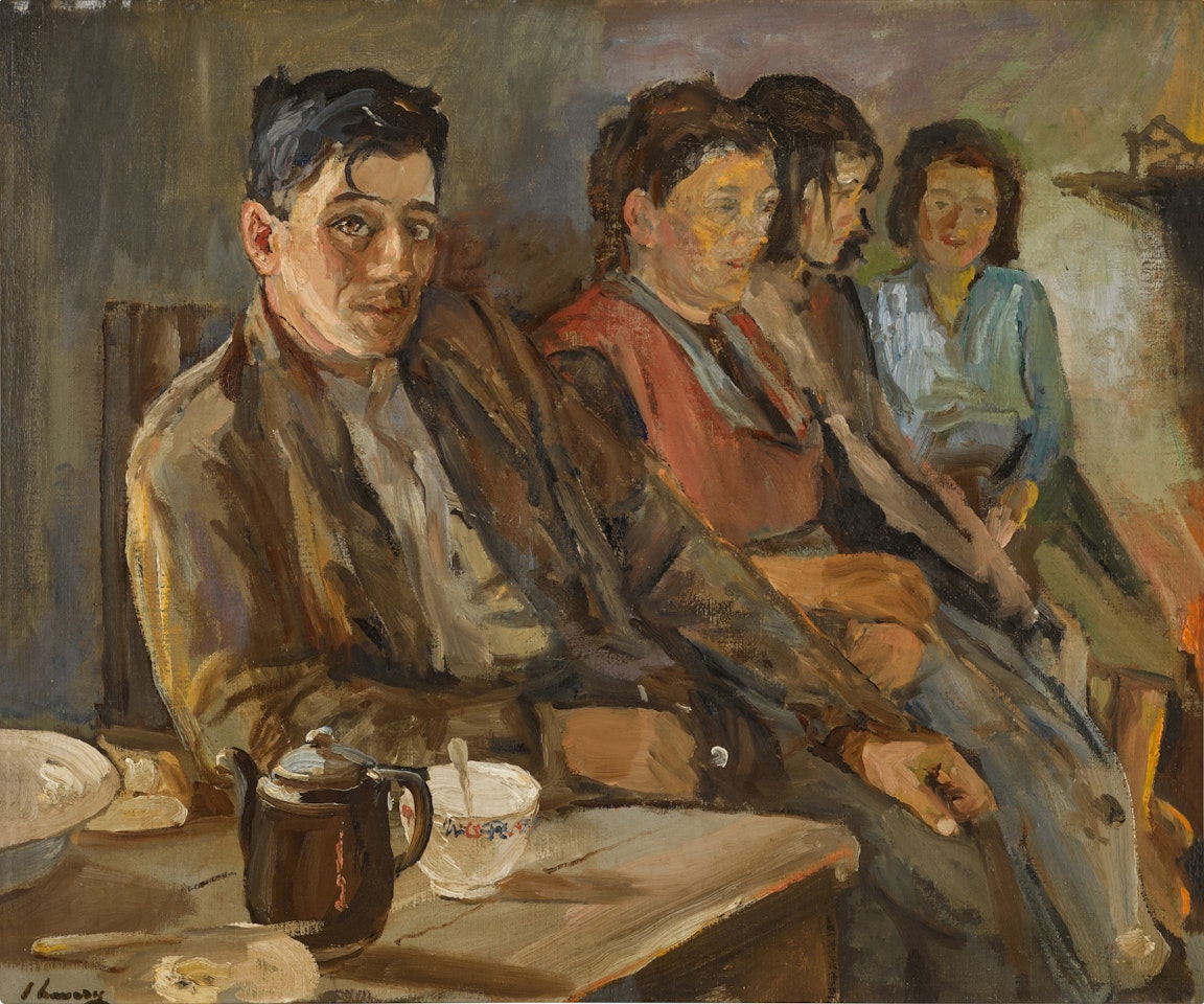 Mrs O'Sullivan and her Family by John Lavery