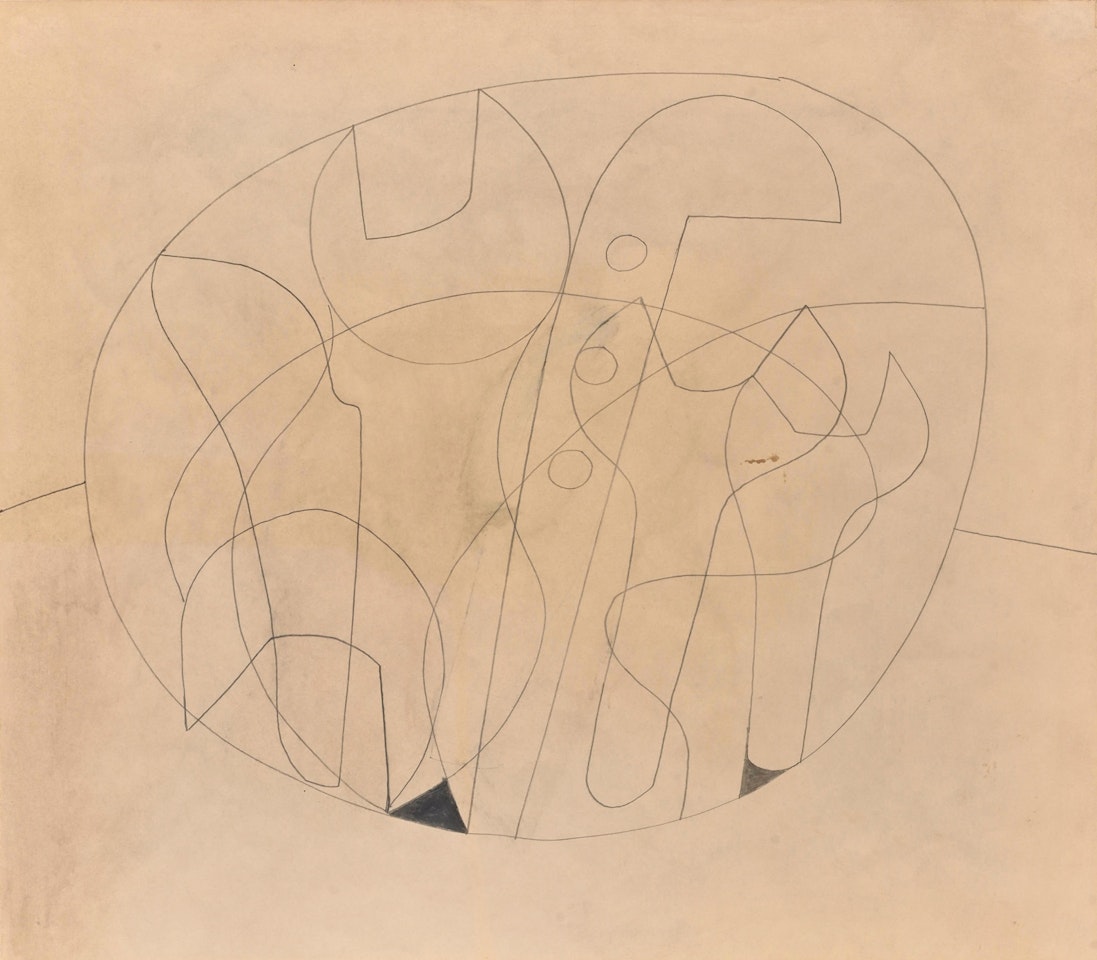 Spanners Inside Circle by Ben Nicholson, O.M.