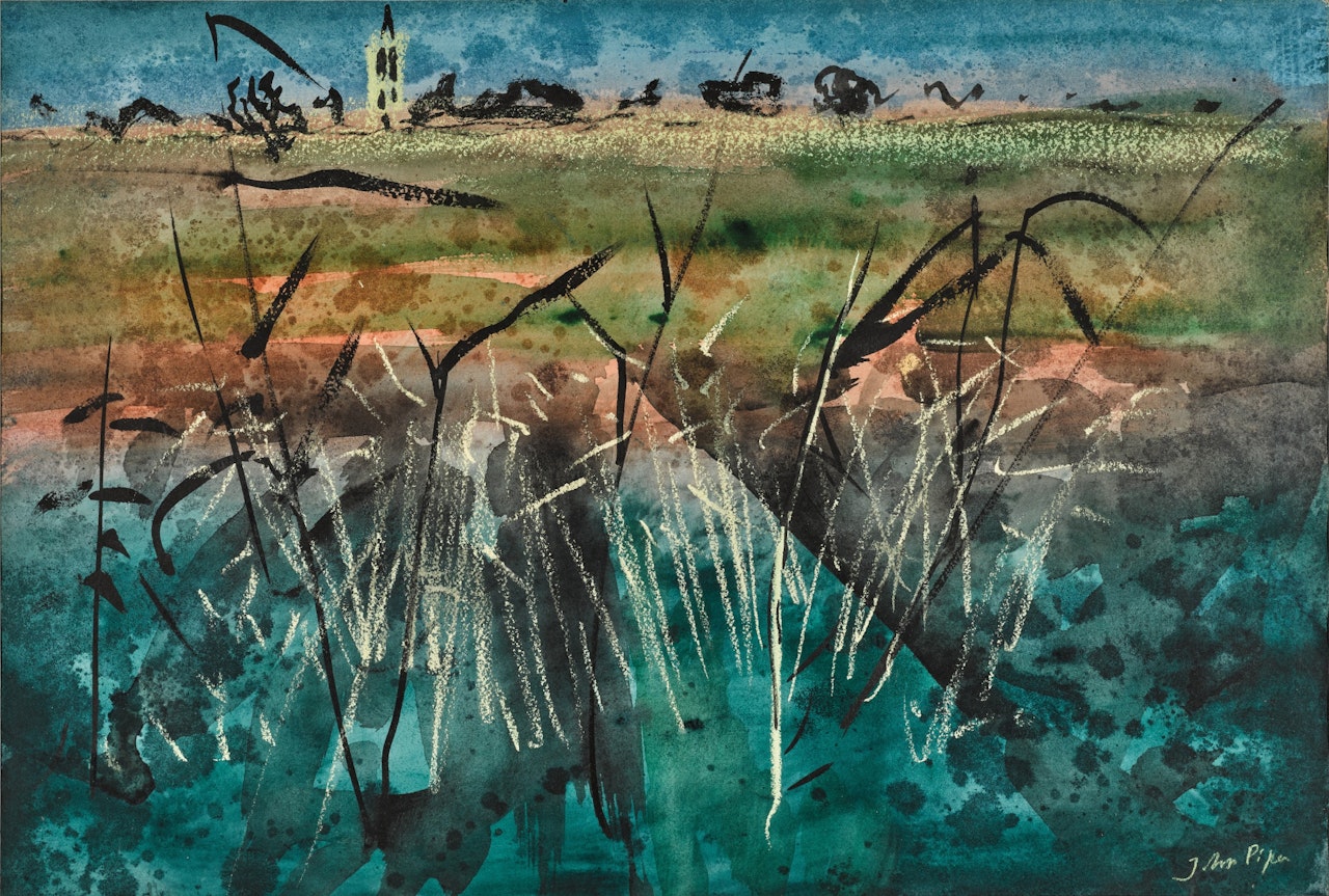 Reeds of Gedney by John Piper