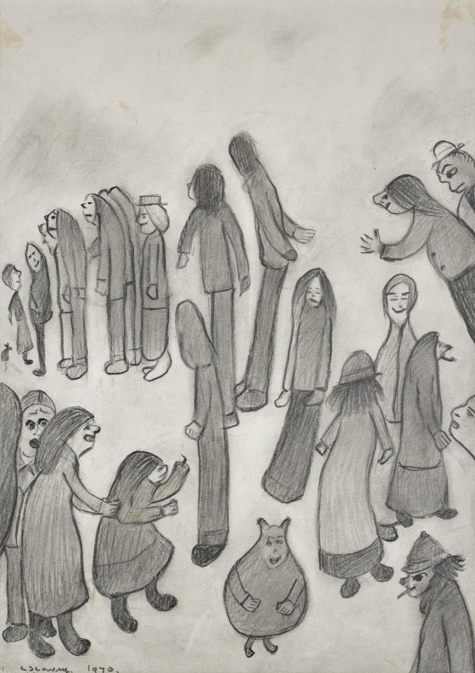 Grotesque Figures by Laurence Stephen Lowry