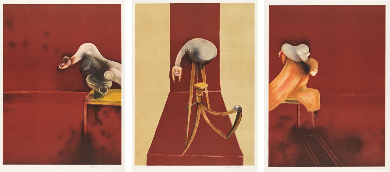 Deuxième version du triptyque 1944 (Second Version, Triptych) by Francis Bacon