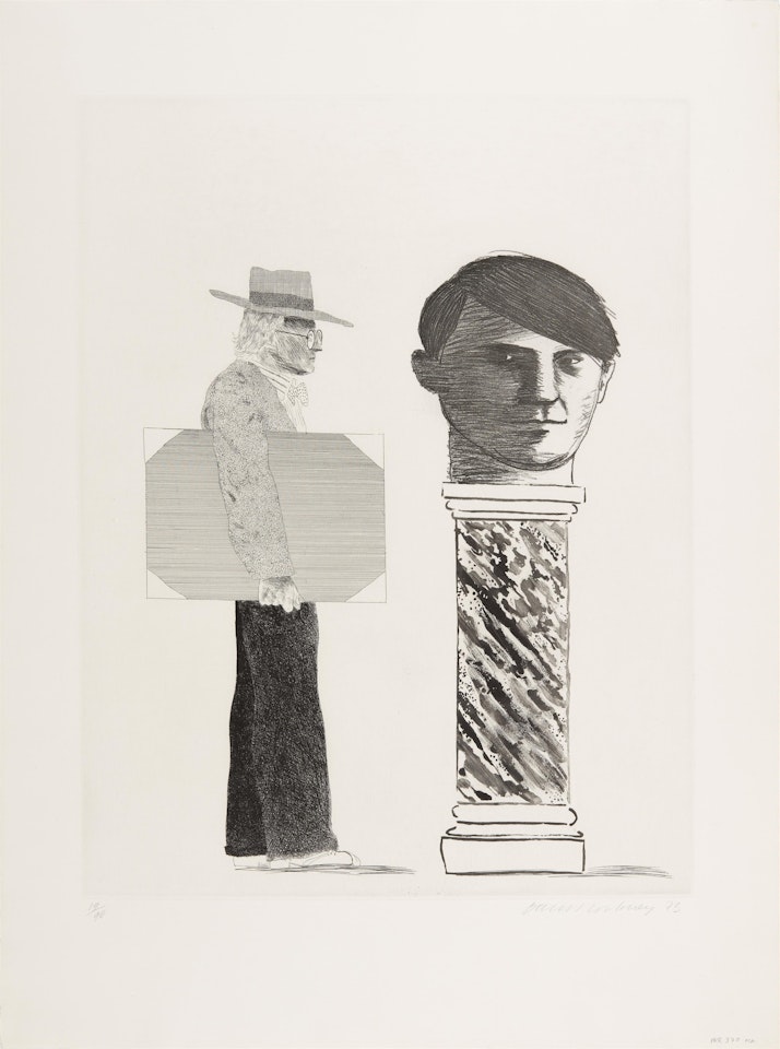 The Student (From: Homage to Picasso) by David Hockney