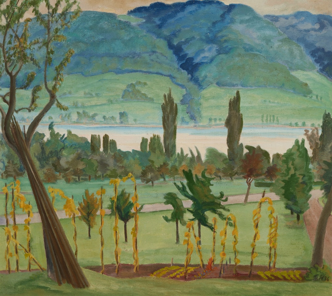 Landschaft bei Wangen by Erich Heckel
