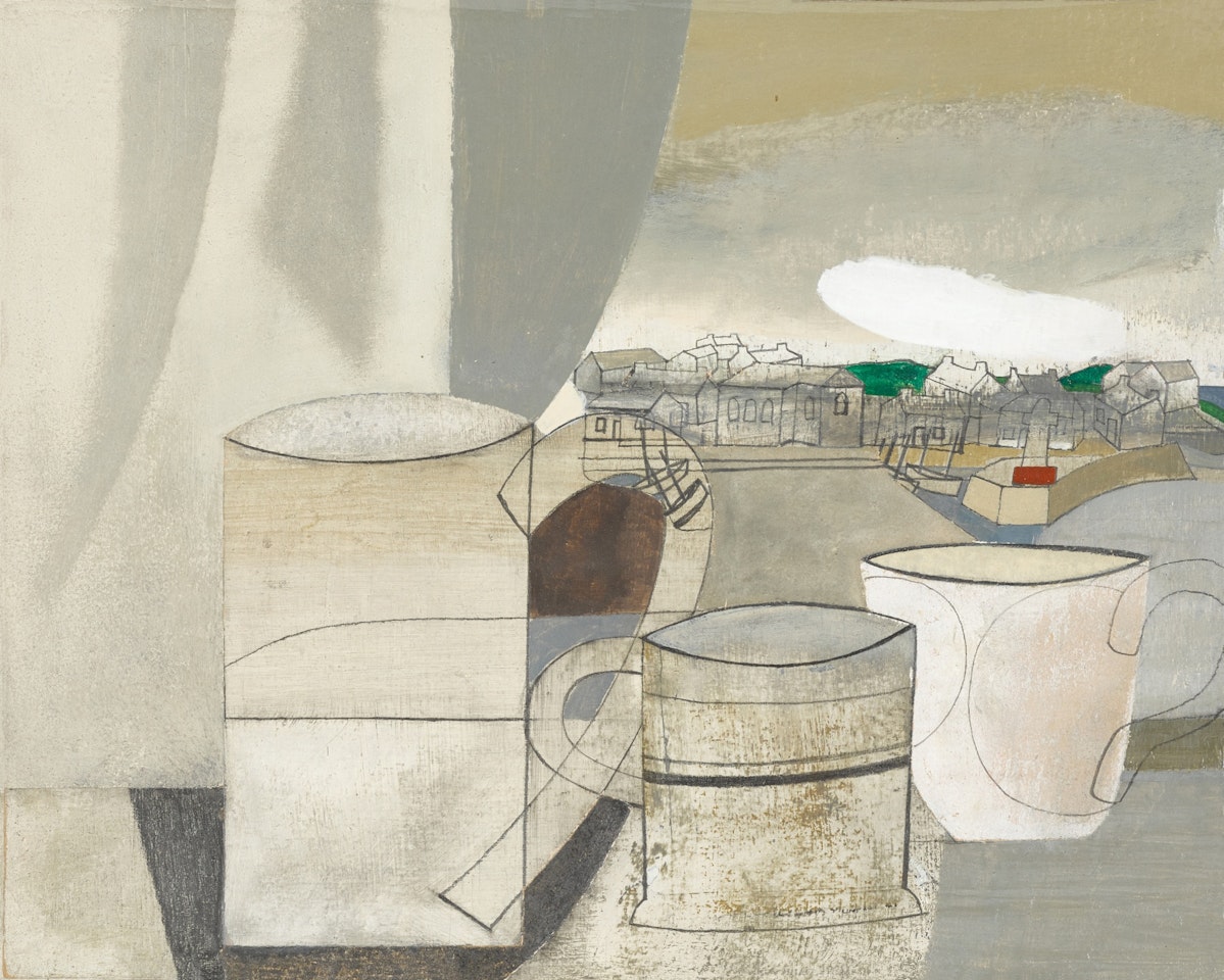 (Cornish Port) by Ben Nicholson, O.M.