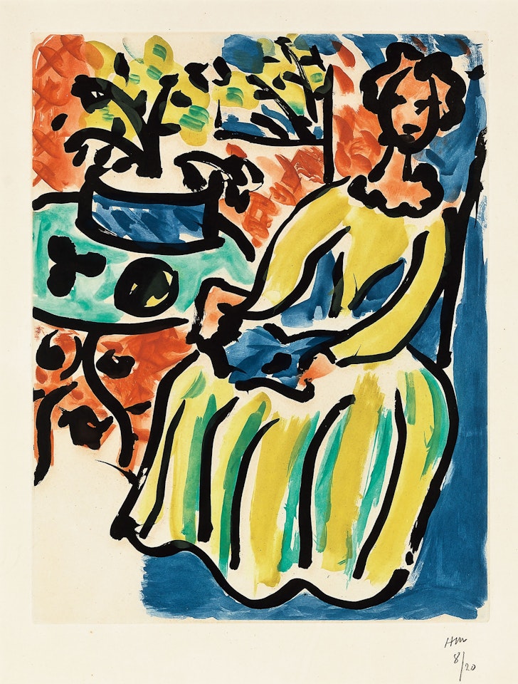 Marie-José en robe jaune Marie-José in a Yellow Dress by Henri Matisse
