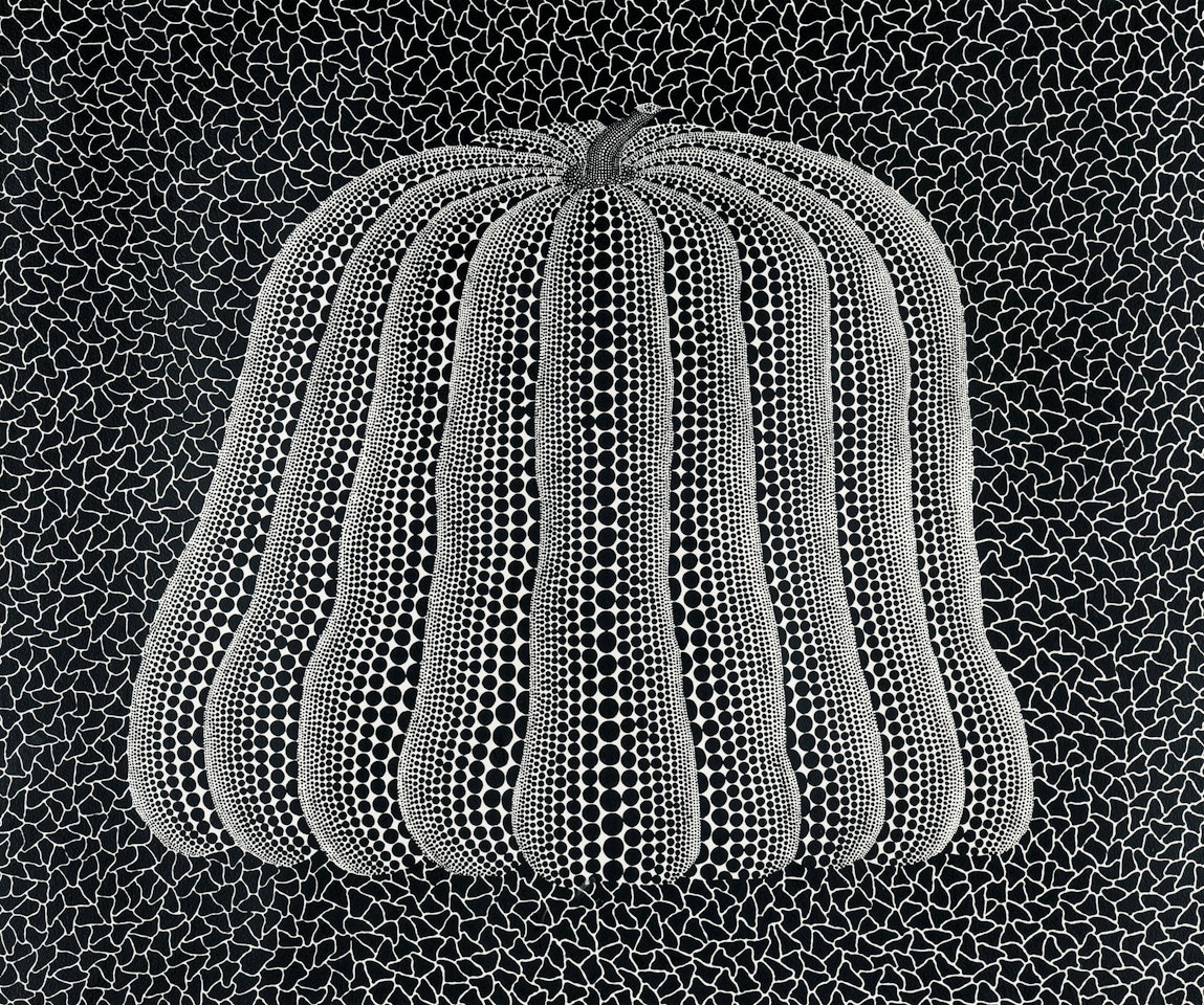 Pumpkin (White Y) by Yayoi Kusama