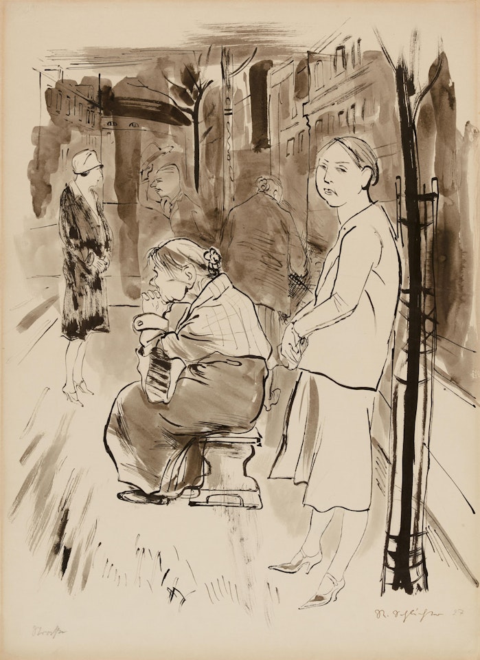 Straße by Rudolf Schlichter
