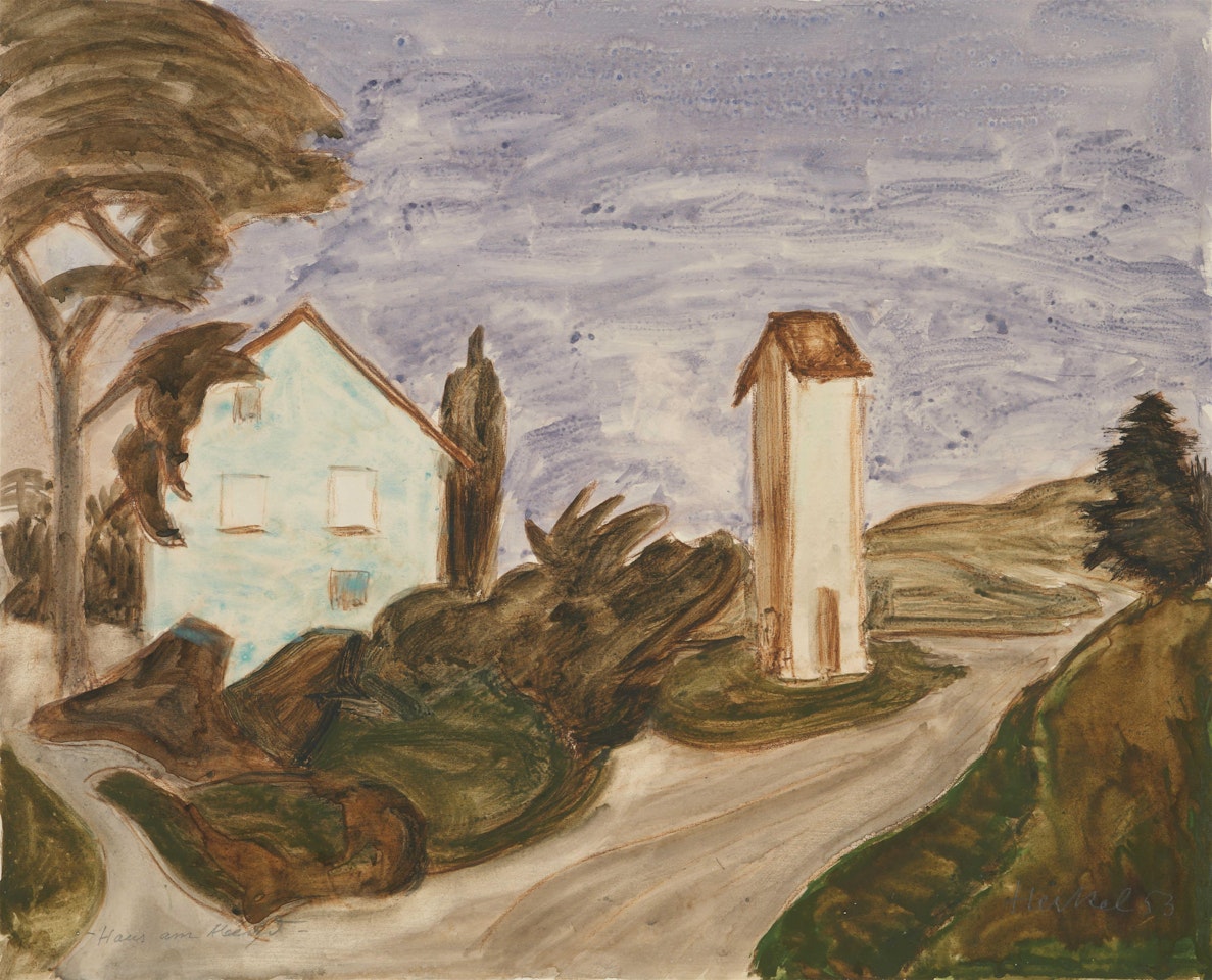 Haus am Abend (Hemmenhofen) by Erich Heckel