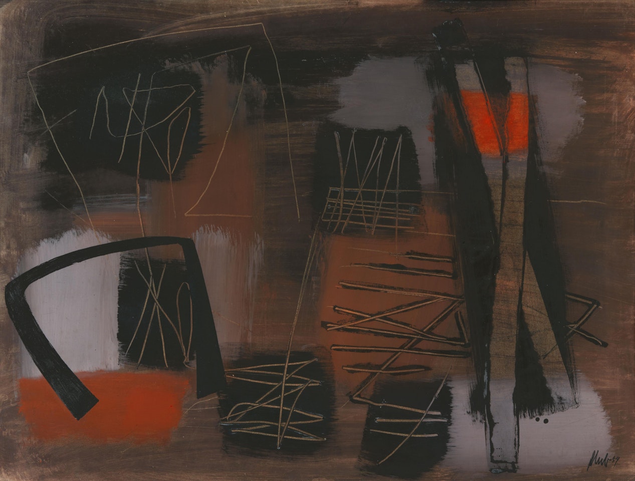Warmes Rot by Fritz Winter