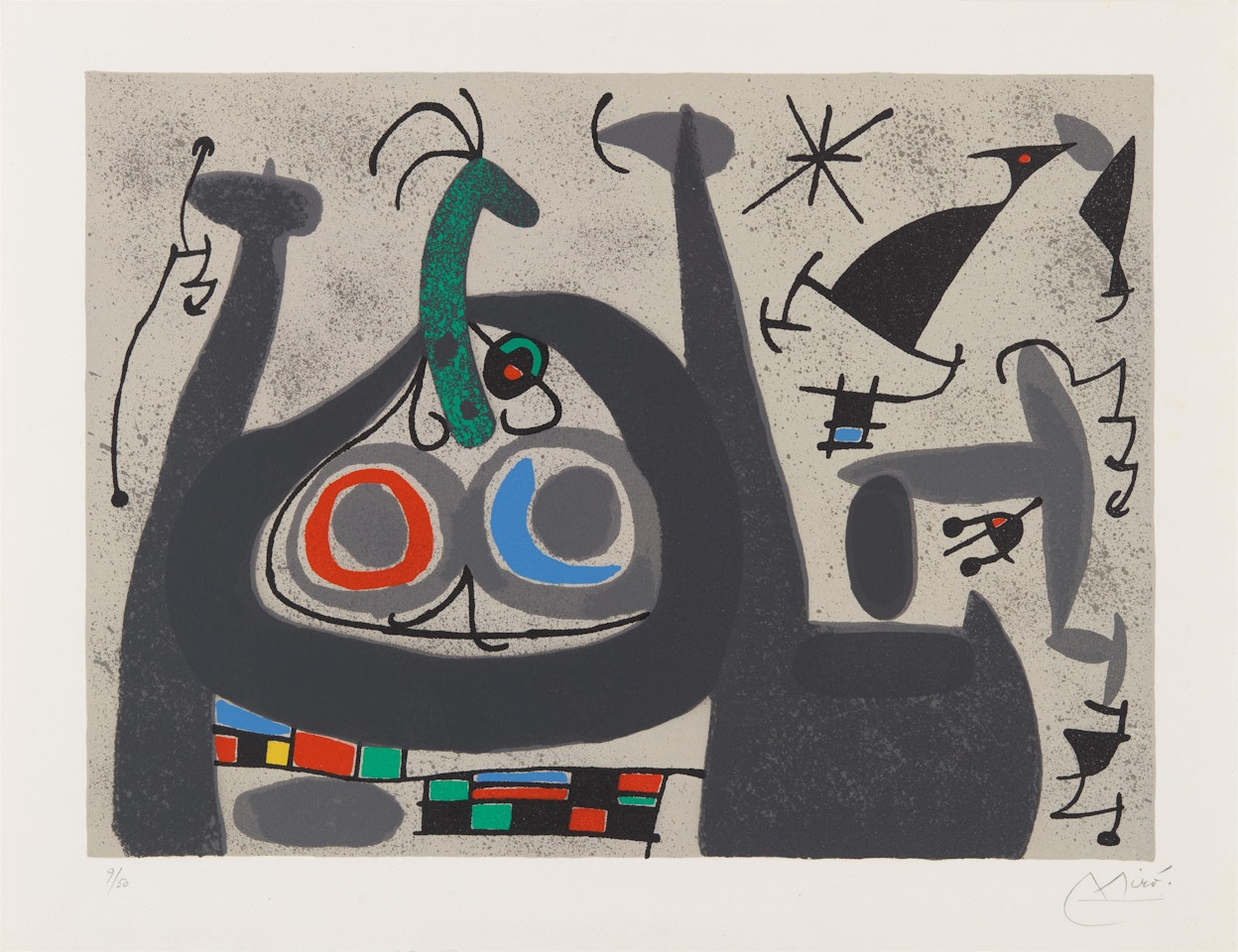 From: Die Eidechse mit den Goldfedern by Joan Miró