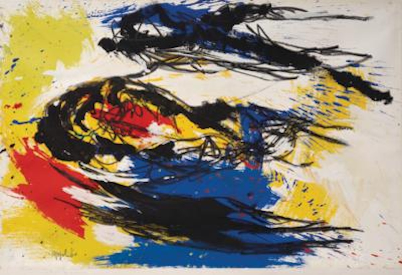 Untitled (Furious Red Personage) by Karel Appel