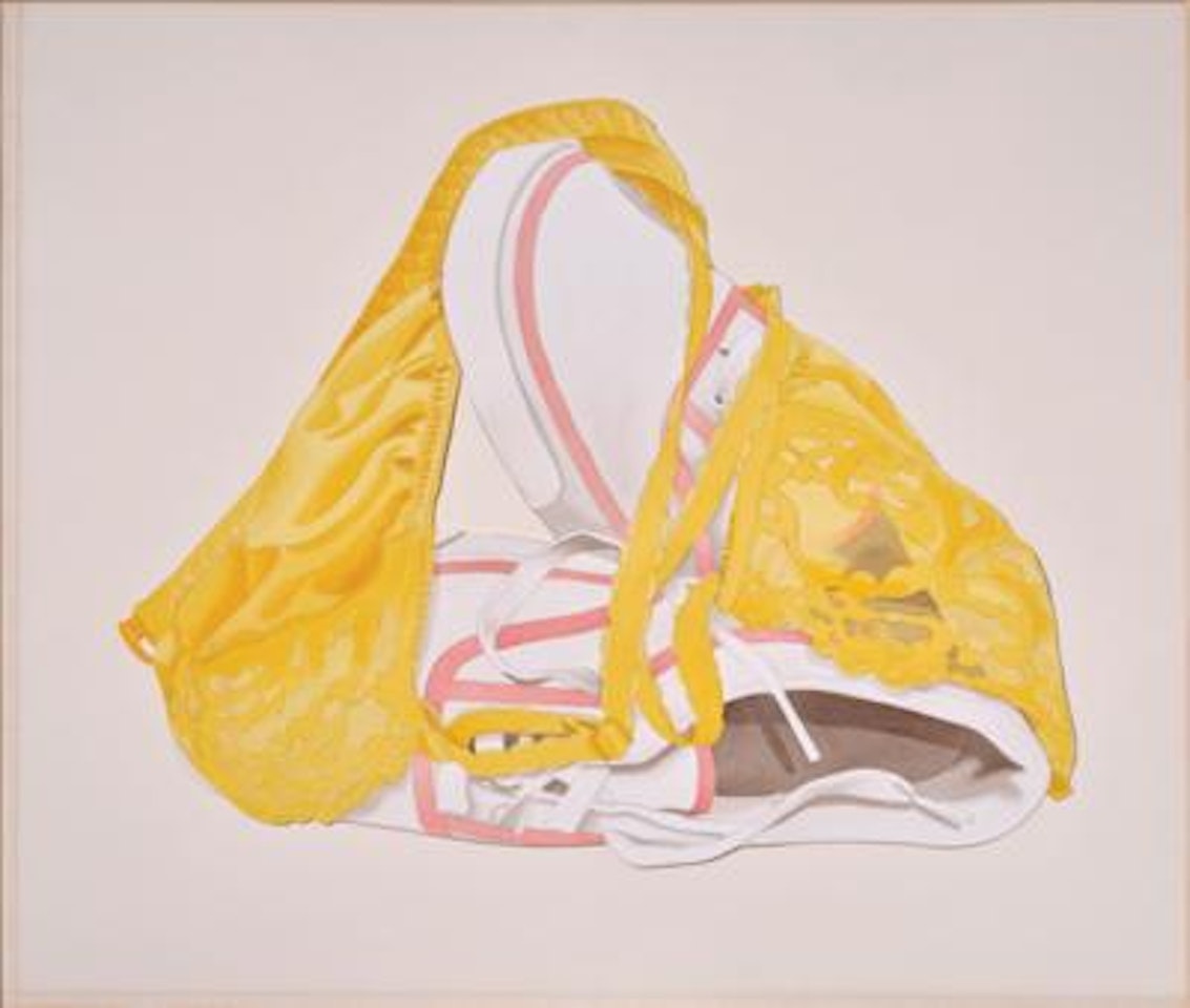 Study for sneakers and yellow bra (cut-out) by Tom Wesselmann
