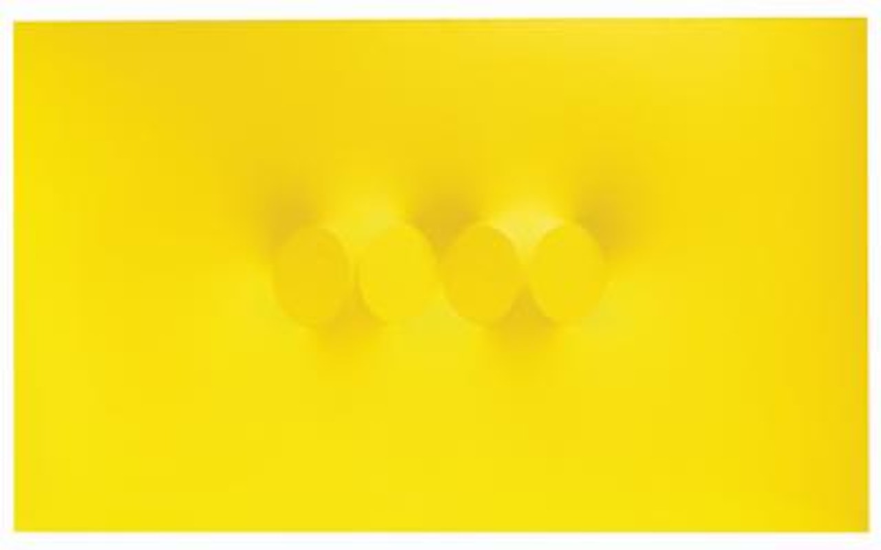 Untitled (quattro ovali gialli) by Turi Simeti