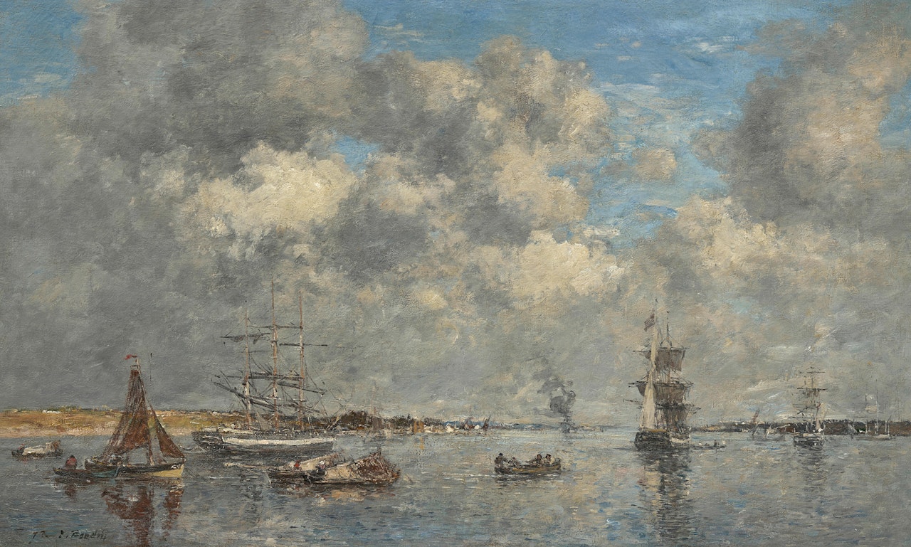 Camaret. L'Estuaire by Eugène Boudin