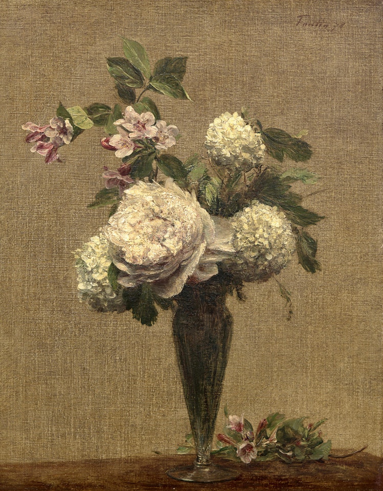 Pivoines et boules de neige by Henri Fantin-Latour