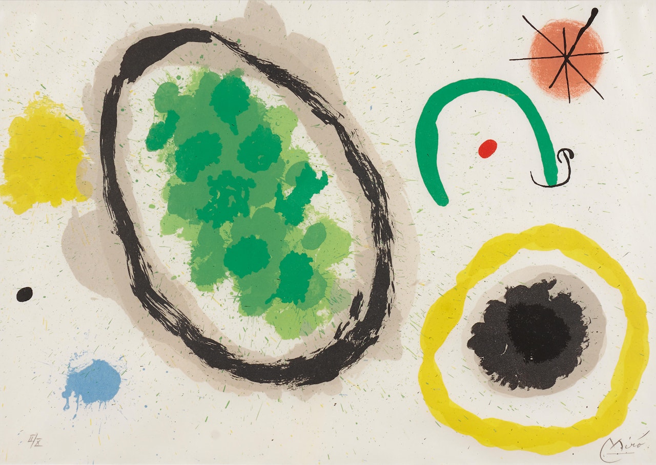 Pl. 9, from Le lézard aux plumes d'or by Joan Miró