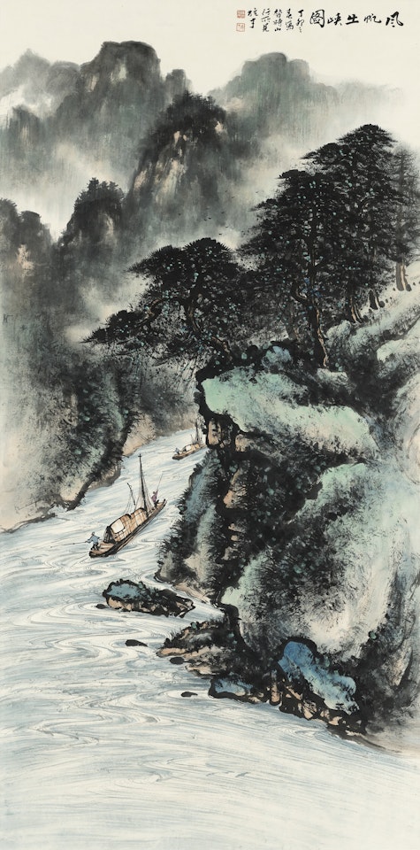 Sailing Along the River by Li Xiongcai