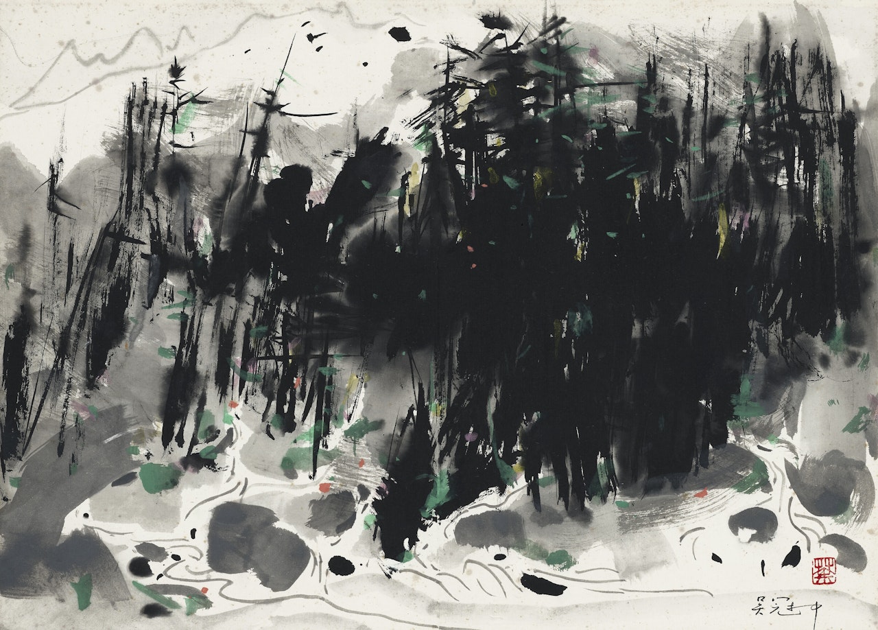 Melting Snow by Wu Guanzhong