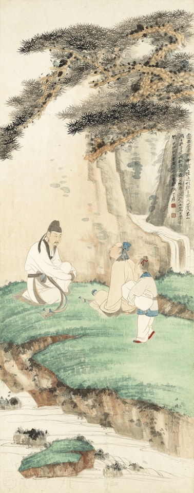 Conversation amongst Pine and Streams by Zhang Daqian