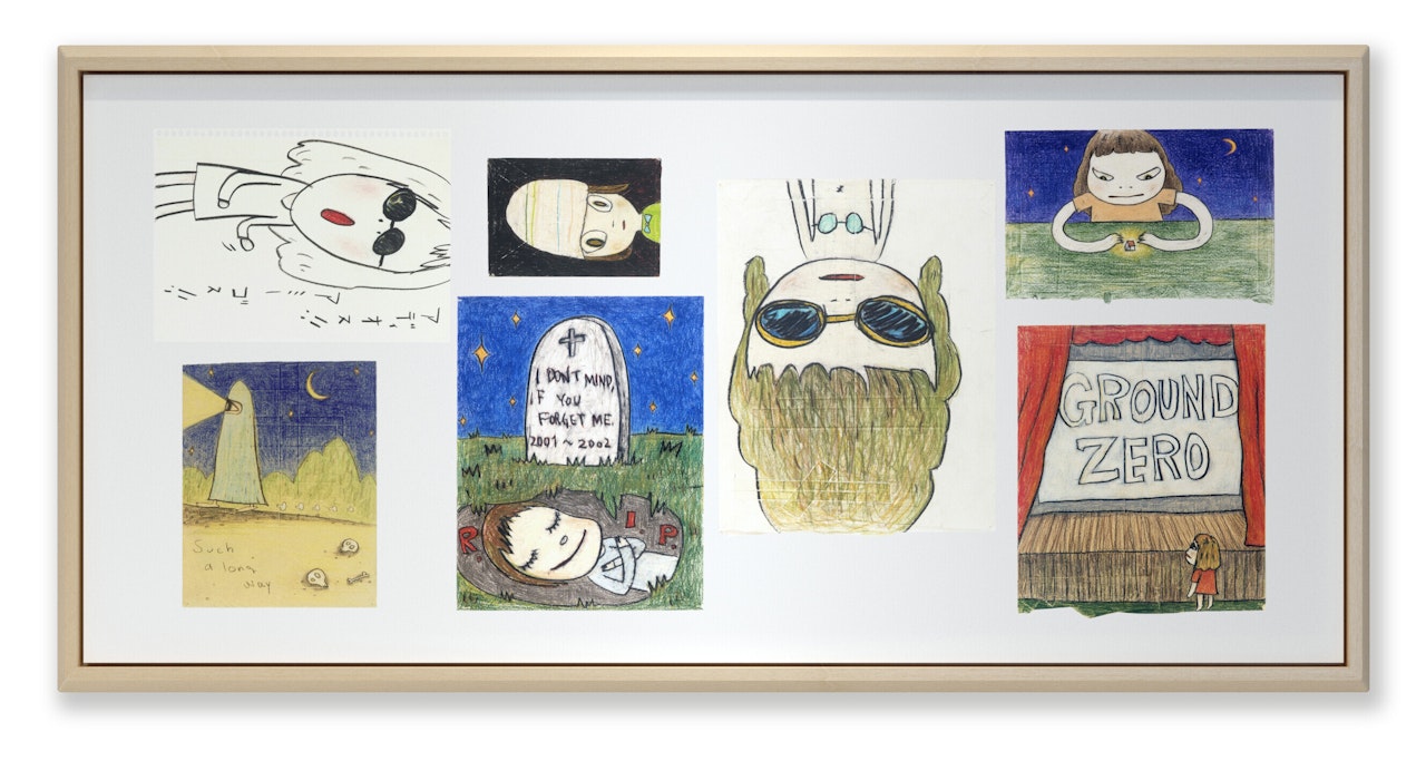 Untitled (7 drawings) by Yoshitomo Nara