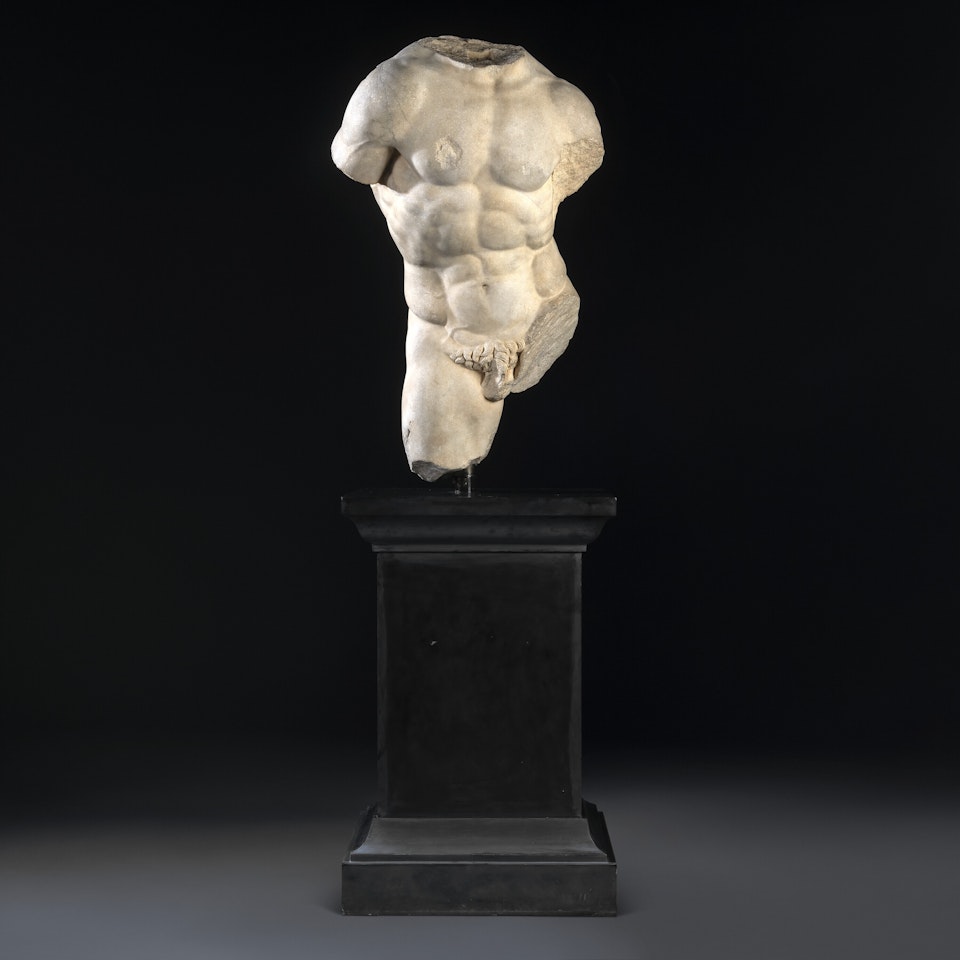 A fragmentary torso of Hercules by Italian School