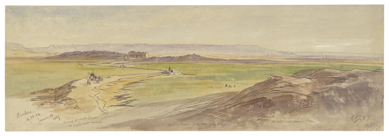 Dendera, Egypt by Edward Lear