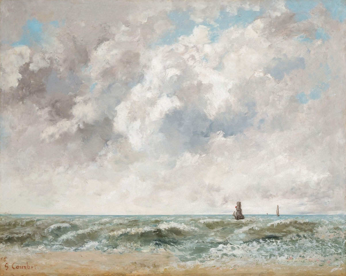 Marine, Trouville by Gustave Courbet