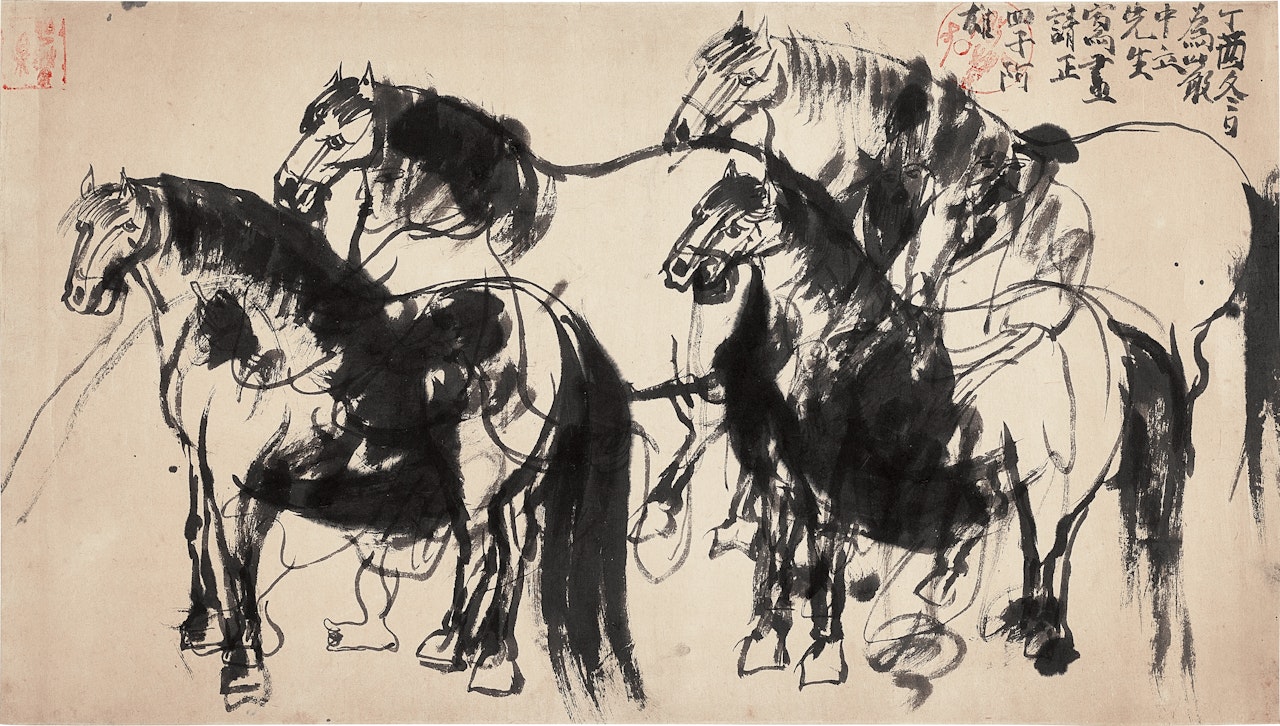 Horses and men 馬與人 by Walasse Ting