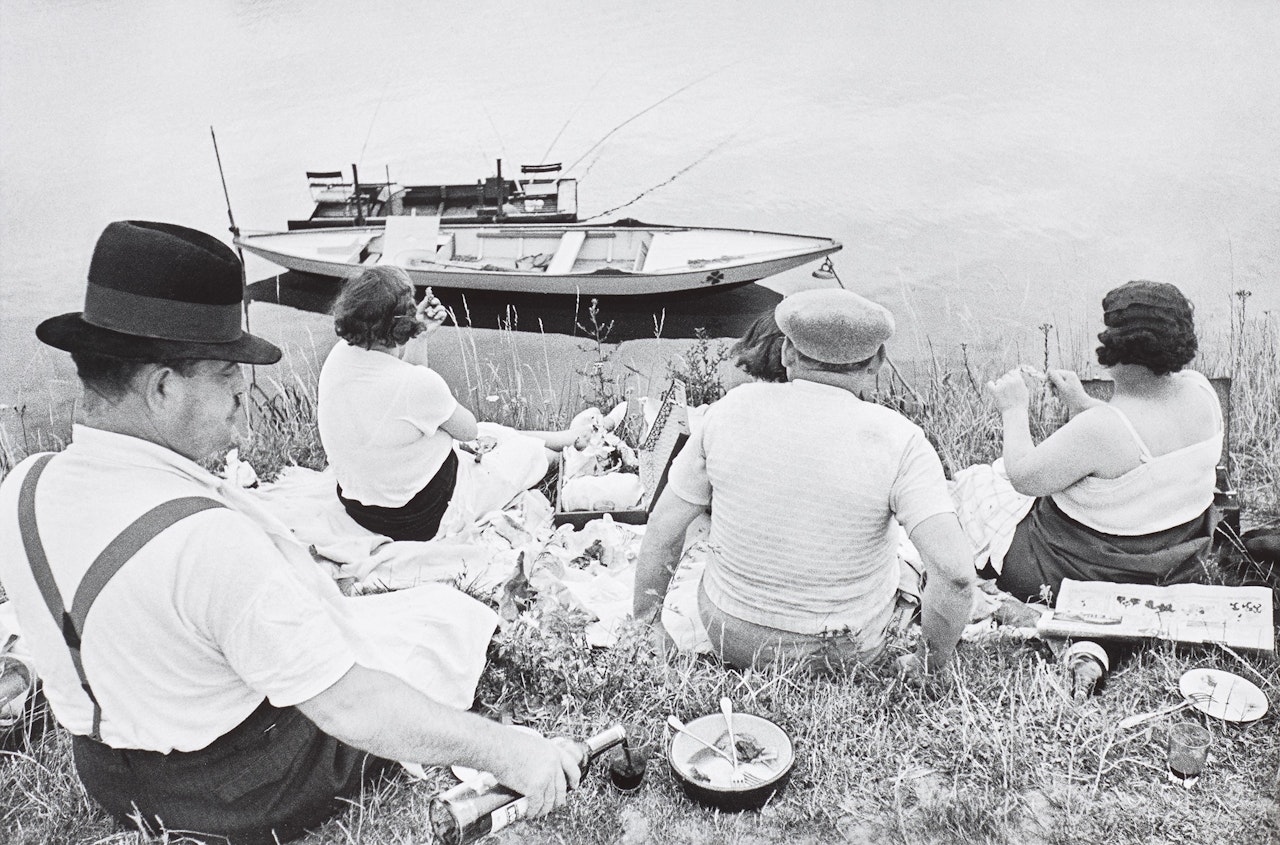 Dimanche sur les Bords de la Marne, Paris by Henri Cartier-Bresson