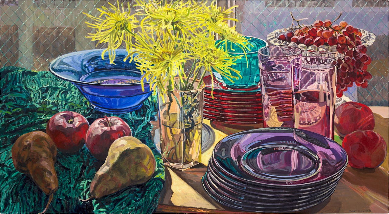 Fujis and Pears by Janet Fish